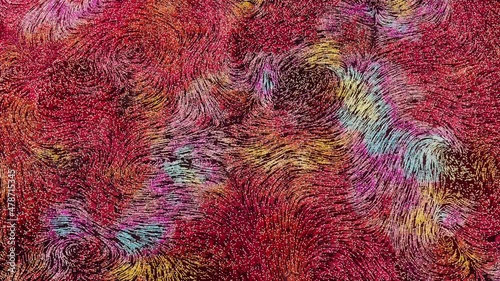 Wallpaper Mural Abstract flowing lines, flowing particles, 3d rendering. Torontodigital.ca