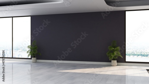blank wall for logo mockup