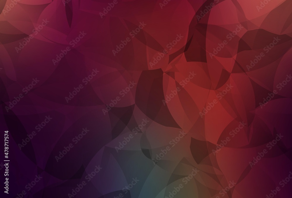 Obraz premium Dark Green, Red vector low poly texture.