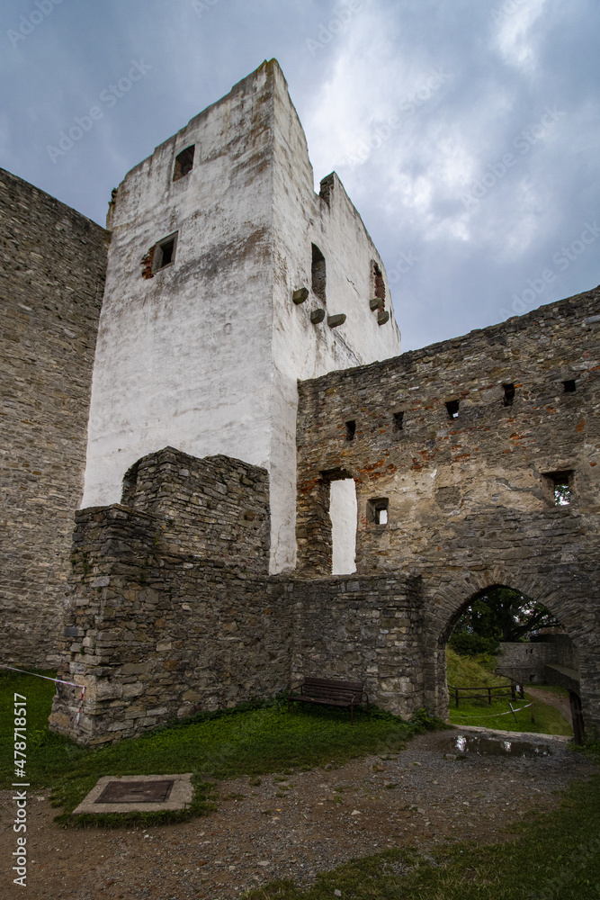 romantic castle ruins in Central Europe