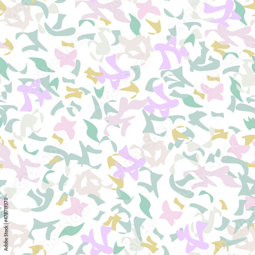 Seamless abstract geometric pattern of light pastel colors for fabrics, wallpaper