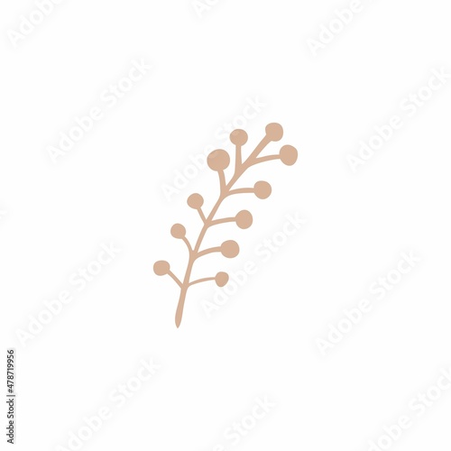 Simple vector illustration of a twig
