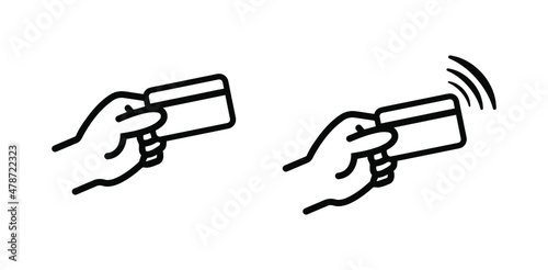 credit card icon on white background	