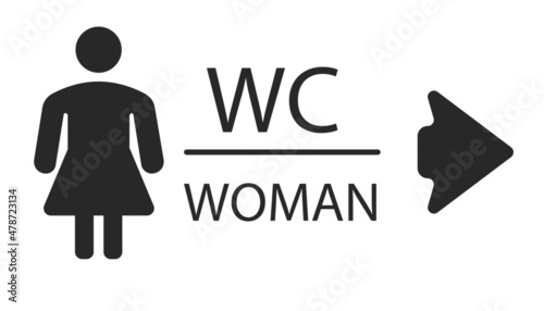 wc toilet door plate symbols.
toilet wc signpost. toilet.vector design eps 10 for women.