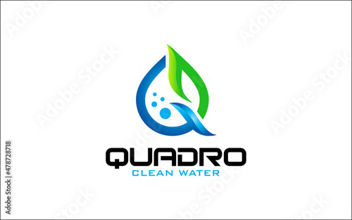 Illustration vector graphic of the best clean water company logo design template