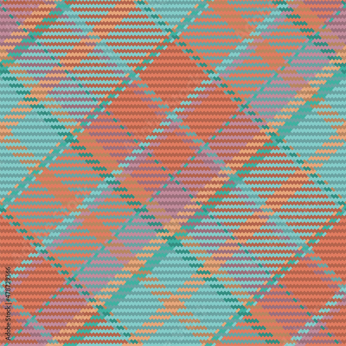 Seamless pattern of scottish tartan plaid. Repeatable background with check fabric texture. Vector backdrop striped textile print.