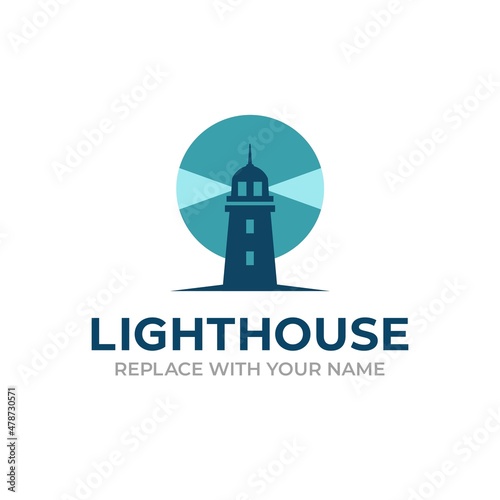 Lighthouse logo with a modern style © Pro Design