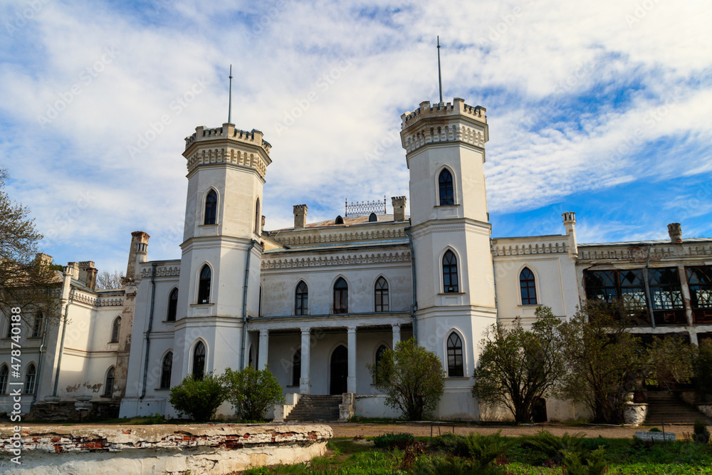 Sharovka palace in neo-gothic style, also known as Sugar Palace in Kharkov region, Ukraine