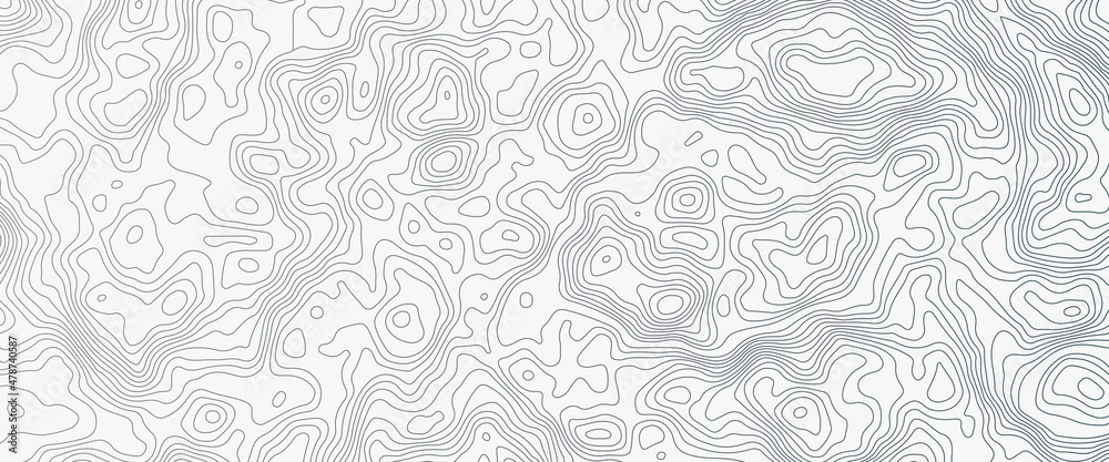 Vector contour topographic map background. Topography and geography map grid abstract backdrop, Vector illustration of topographic line contour map, black-white design, Luxury black abstract line art. Vector contour topographic map background. Topography and geography map grid abstract backdrop, Vector illustration of topographic line contour map, black-white design, Luxury black abstract line art.