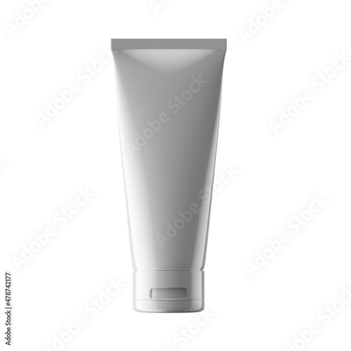 100ml cosmetic tube beauty white isolated