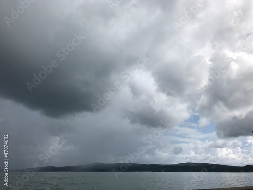 storm over the sea