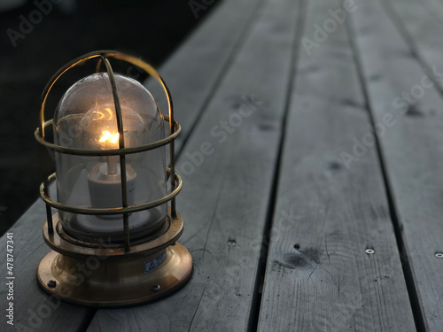 old oil lamp