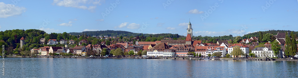 Überlingen am Bodensee, Blick zur Stadt, Panorama