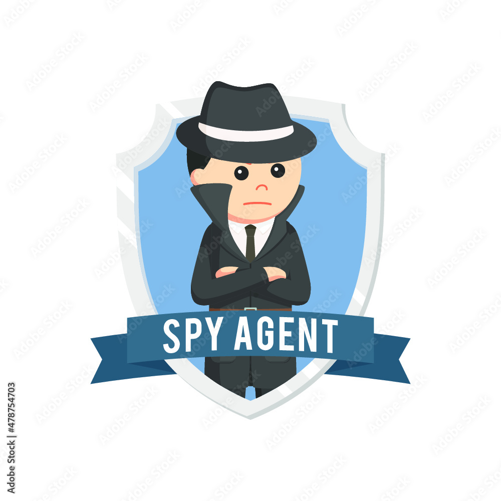 spy emblem design character in emblem