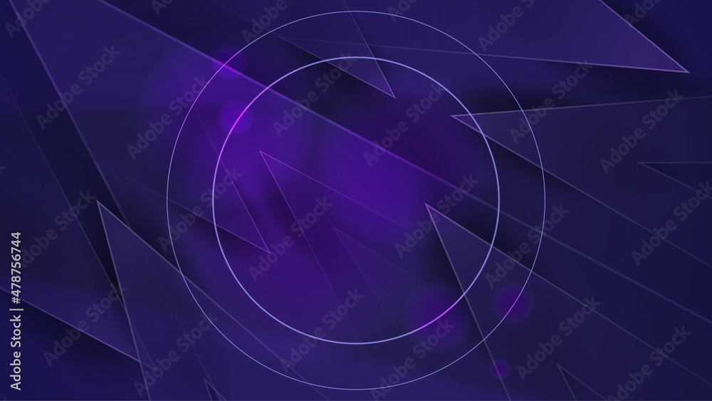 Geometric Memphis Purple black abstract design background