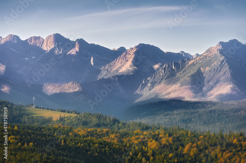 sunrise in the mountains