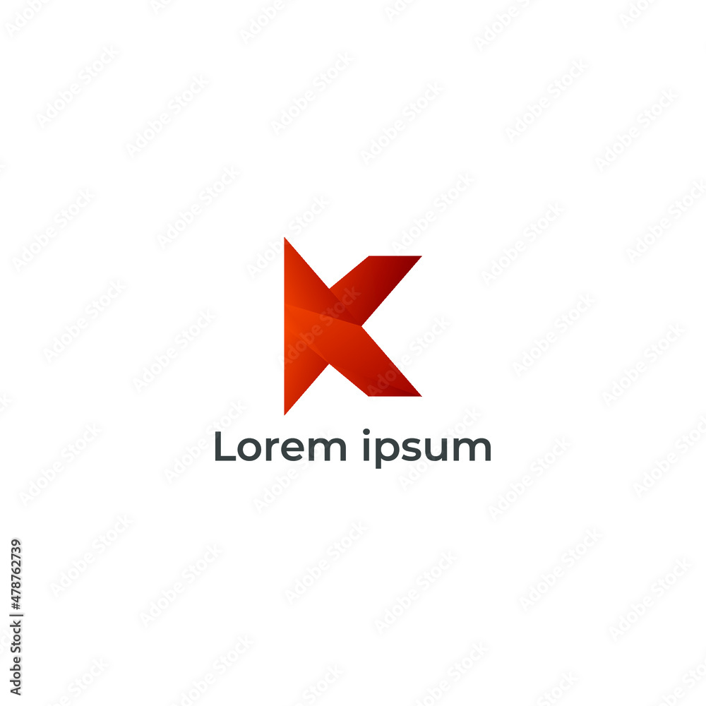 ILLUSTRATION LETTER K ABSTRACT LOGO DESIGN VECTOR ICON ILLUSTRATION LETTER K ABSTRACT LOGO DESIGN VECTOR ICON