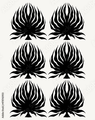 Vector hand drawn abstract illustration  . Creative simple artwork. Template for card, poster, banner, print for t-shirt, pin, badge, patch.