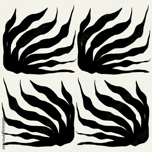 Vector hand drawn abstract illustration  . Creative simple artwork. Template for card, poster, banner, print for t-shirt, pin, badge, patch.