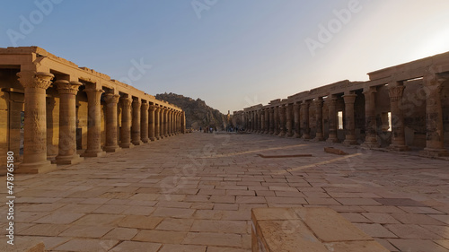 View at Temple Of Isis At Philae Island  Aswan  Egypt