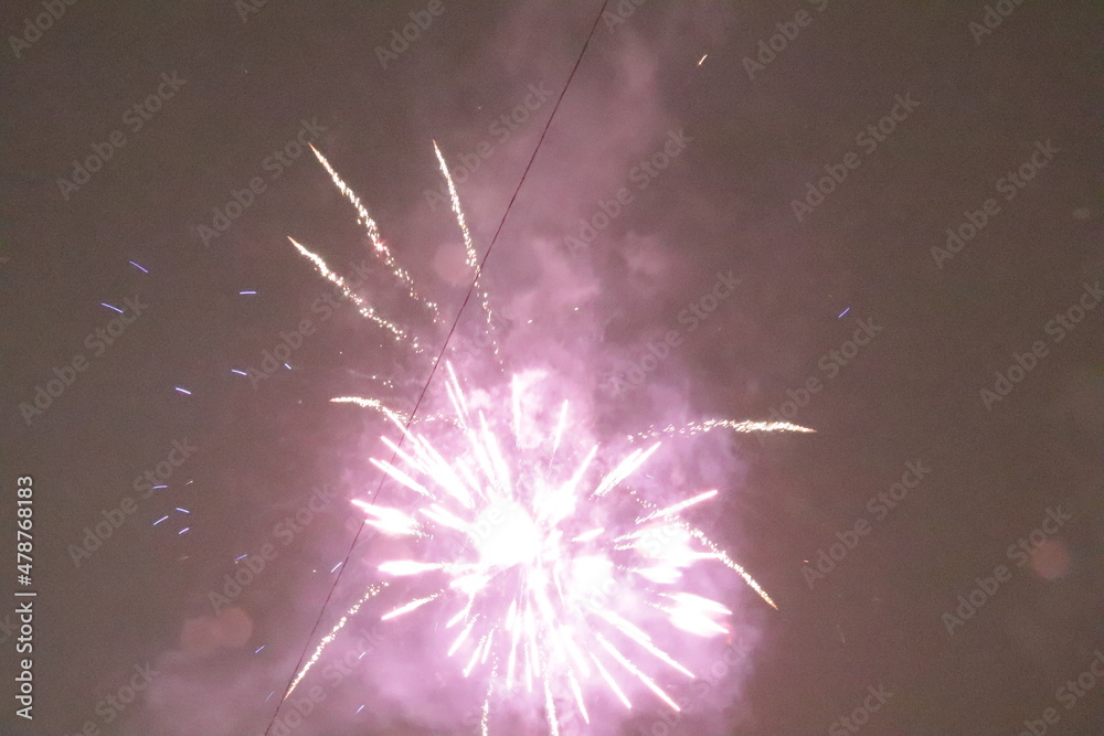 Obraz premium fireworks in the night sky