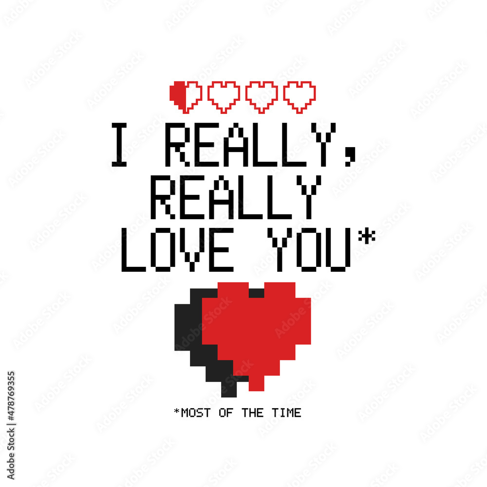 I Really Love You logo template. Happy valentines day card with hearts. Holiday design for t shirt, mugs and posters. Stock illustration I Really Love You logo template. Happy valentines day card with hearts. Holiday design for t shirt, mugs and posters. Stock illustration