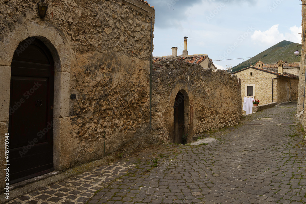 Santo Stefano di Sessanio, medieval village in the Gran Sasso Natural Park, Abruzzi