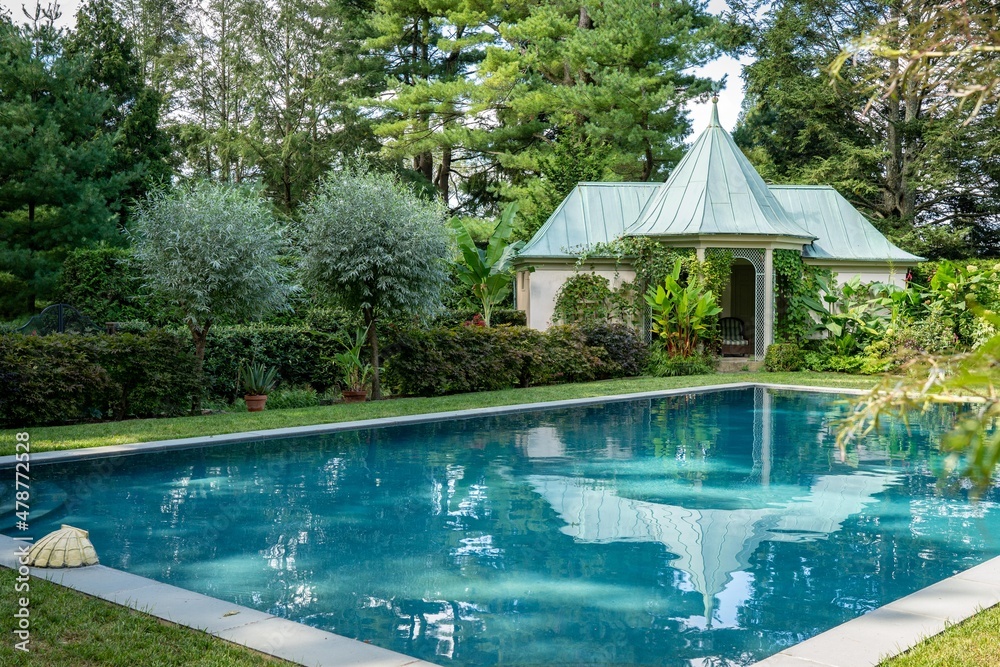 Garden Pool and Pool House