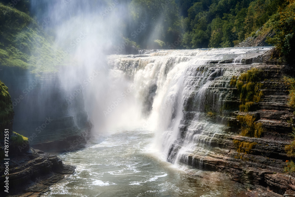 Spray Over a Waterfalls