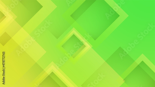 Transparant square green abstract design background
