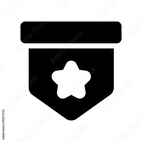 Favourites vector Solid Icon Design Symbol on White background EPS 10 File