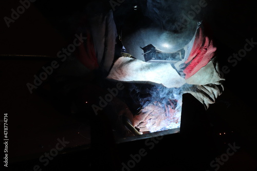 The man welding in the factory © SERDAR