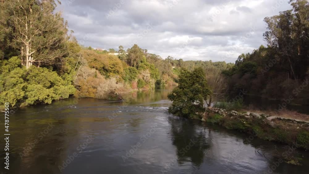 Flying over the Cloudy River 4K 08 Flying over the Cloudy River 4K 08