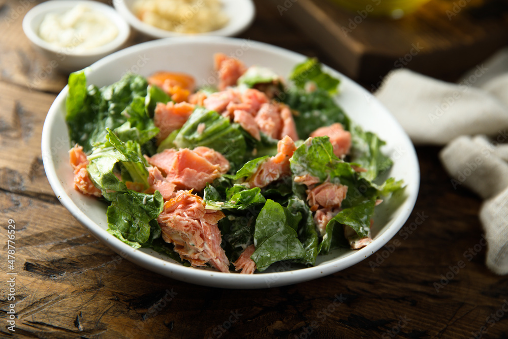Salad with smoked salmon Salad with smoked salmon