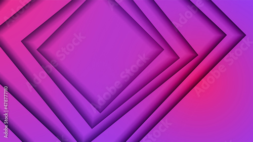 Papercut style purple Colorful abstract design background