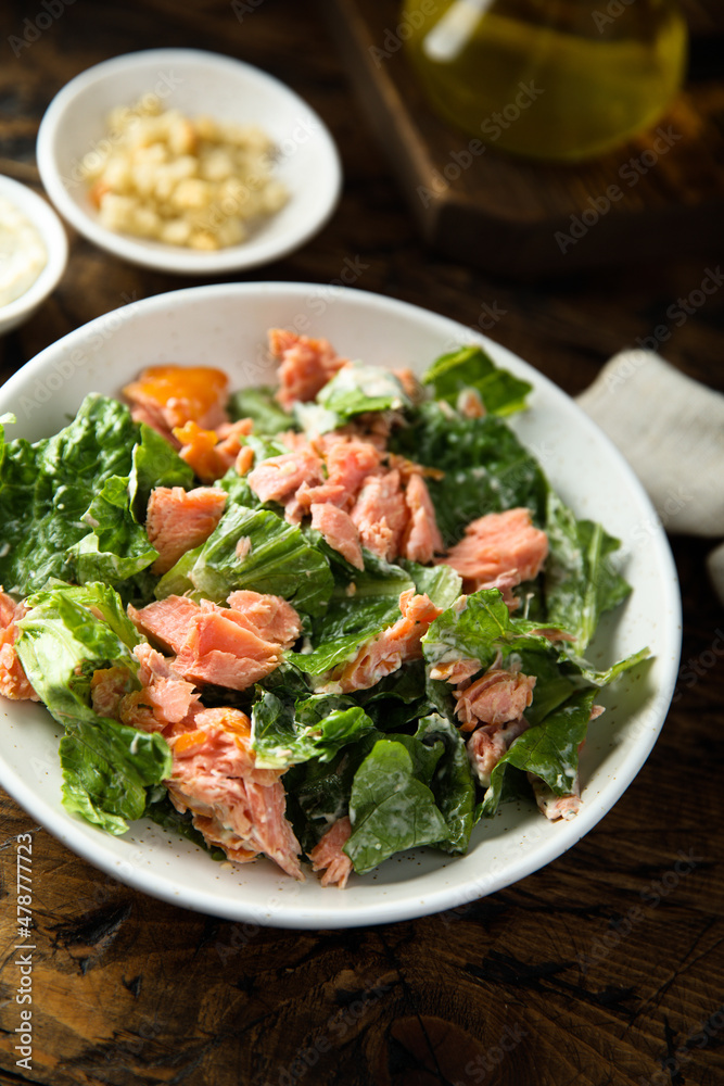 Salad with smoked salmon Salad with smoked salmon