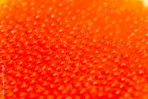 red caviar  macro photography  focus on the center. Selective focus. Close up background