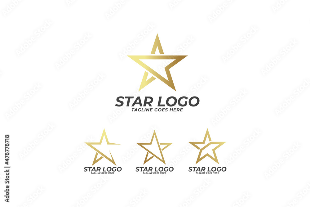 Obraz premium star logo design