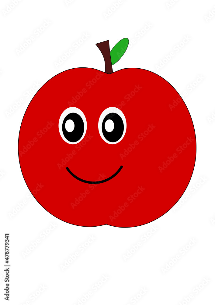 Apfel mit Gesicht Apfel mit Gesicht