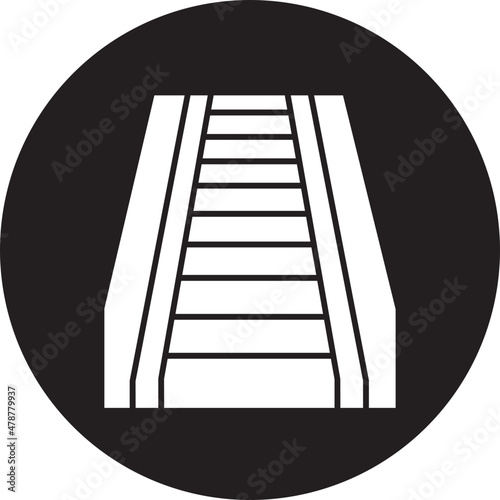 escalator up glyph icon