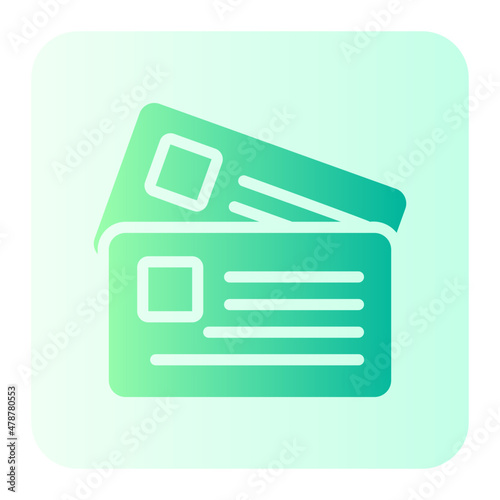 ticket gradient icon