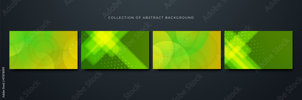 transparant gradient green yellow Colorful abstract design background