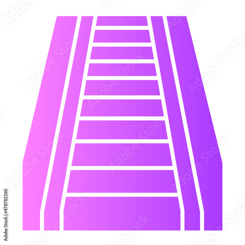 escalator up gradient icon