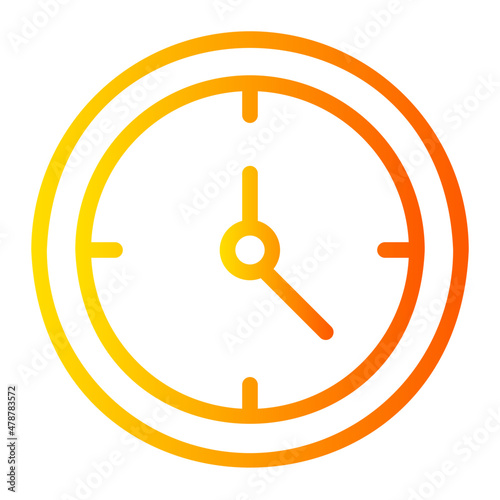 clock gradient icon