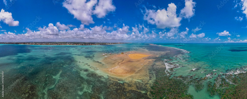 Ilha de Areia Vermelha, Cabedelo, Paraíba, imagens aéreas da paraíba, imagens aéreas da ilha areia de vermelha, corais, coral, mar verde, mar azul, península