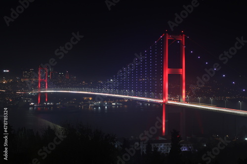 Fotografering Istanbul Bosphorus Bridge