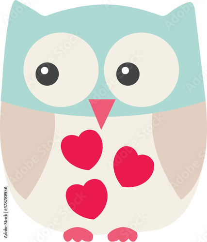 Cute Valentine Owl