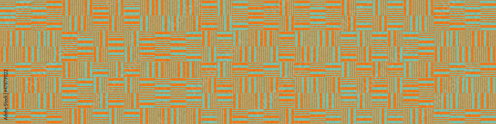 Fototapeta premium Abstract Geometric Pattern generative computational art illustration