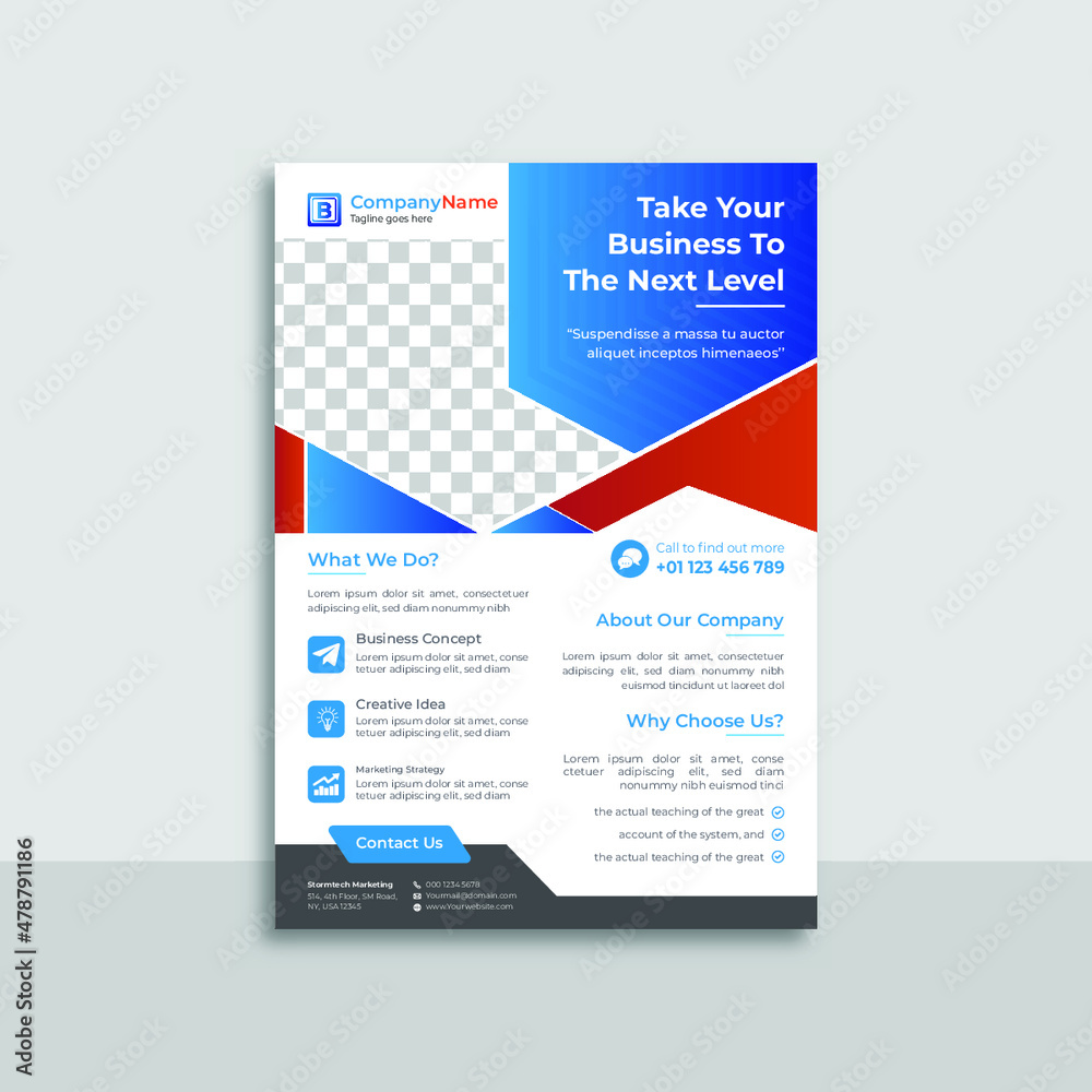 Modern digital marketing agency flyer template Modern digital marketing agency flyer template