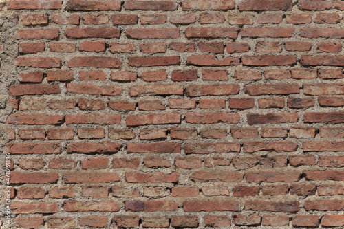 Muro de ladrillo viejo